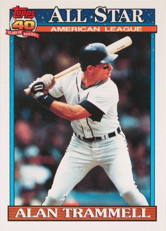 1991 Topps Alan Trammell #389 Baseball Card