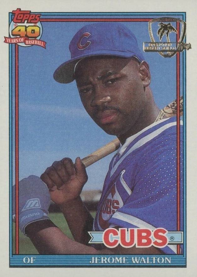 1991 Topps Desert Shield Jerome Walton #135 Baseball Card