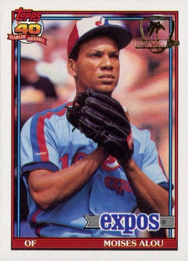 1991 Topps Desert Shield Moises Alou #526 Baseball Card