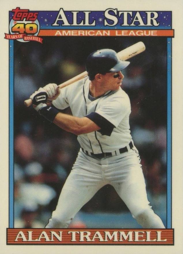 1991 Topps Tiffany Alan Trammell #389 Baseball Card