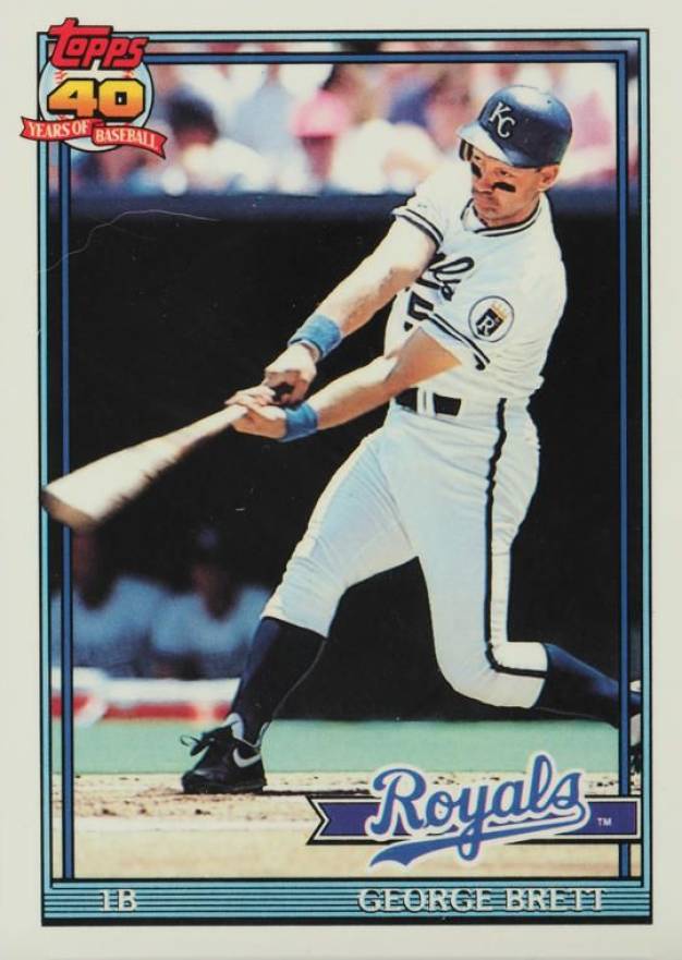 1991 Topps Tiffany George Brett #540 Baseball Card