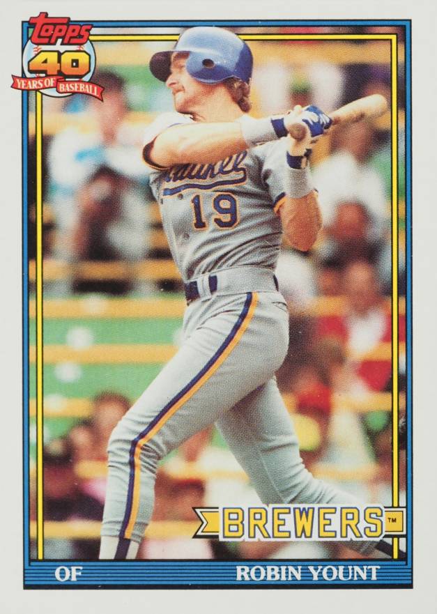 1991 Topps Tiffany Robin Yount #575 Baseball Card