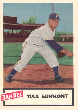 1954 Dan-Dee Potato Chips Max Surkont # Baseball Card