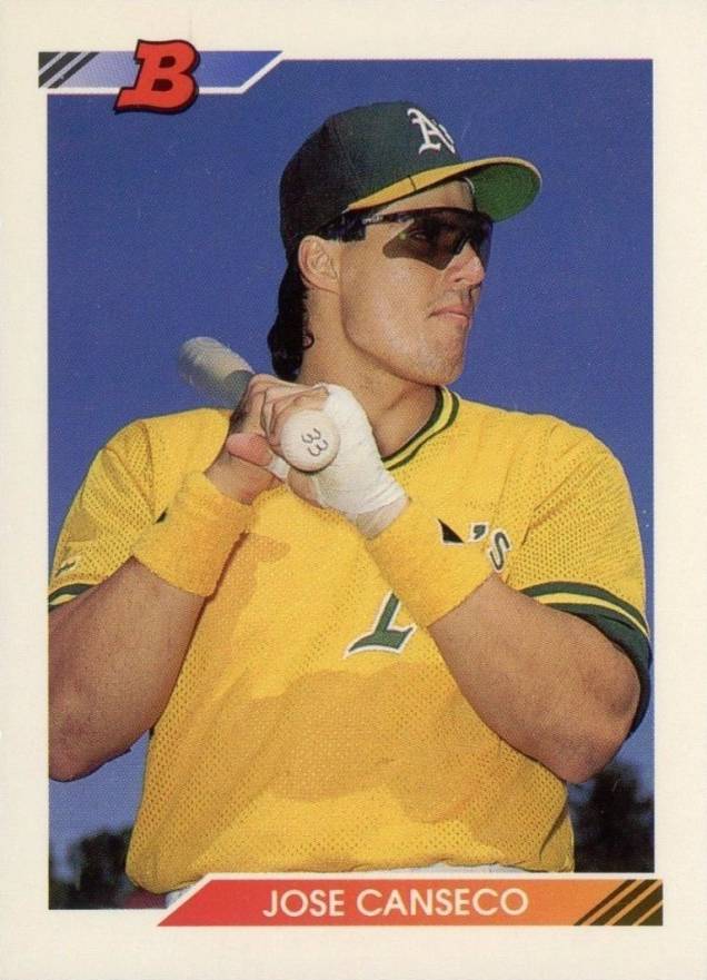 1992 Bowman Jose Canseco #600 Baseball Card