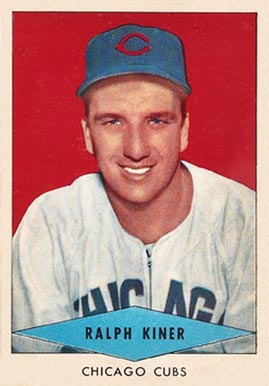 1954 Red Heart Dog Food Ralph Kiner #14 Baseball Card