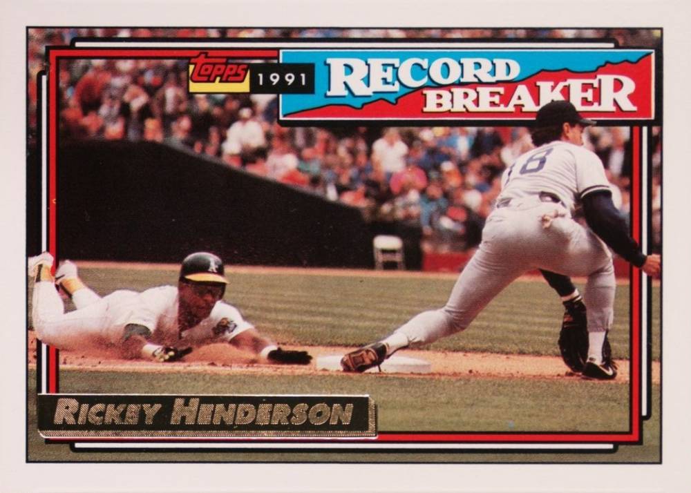 1992 Topps Gold Rickey Henderson #2 Baseball Card