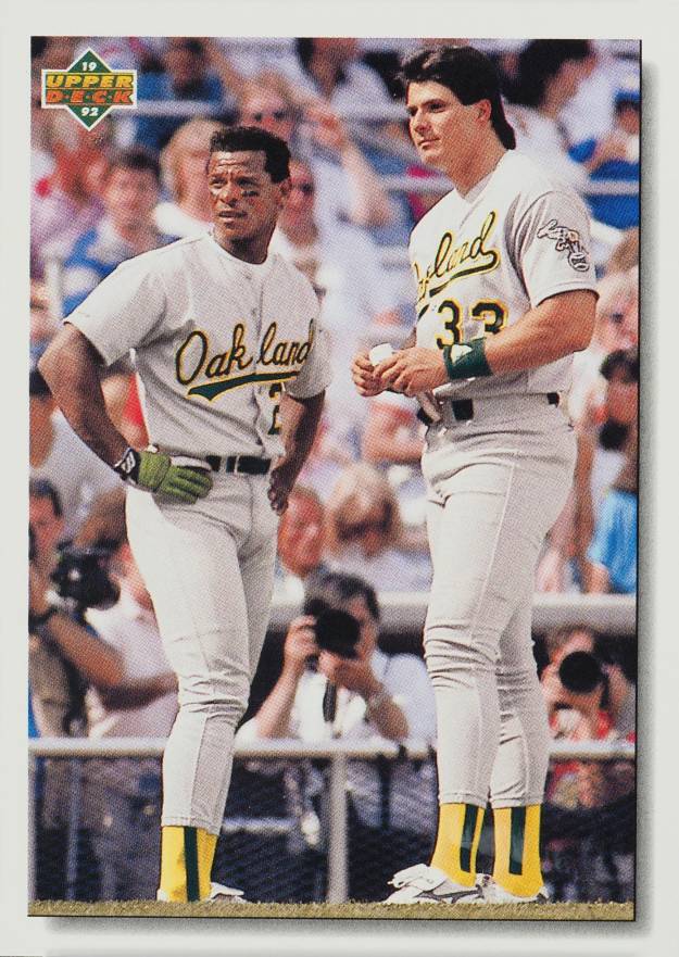 1992 Upper Deck Canseco/Henderson #640 Baseball Card