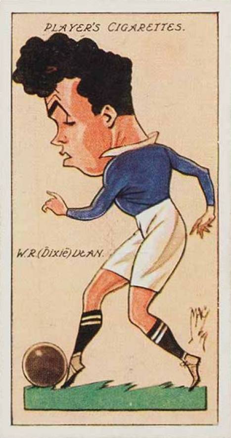 1927 John Player & Son Football Caricatures by Mac Dixie Dean #10 Soccer Card