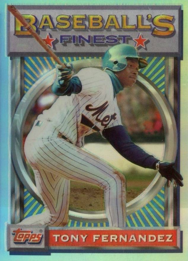 1993 Finest Tony Fernandez #36 Baseball Card