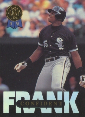 1993 Leaf Frank Thomas Confident #4 Baseball Card