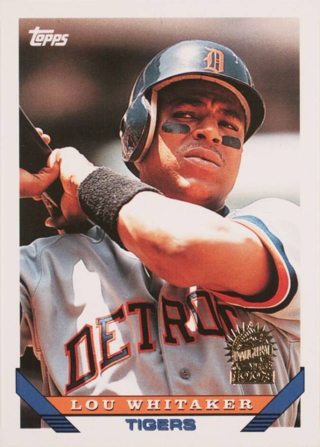 1993 Topps Lou Whitaker #160 Baseball Card