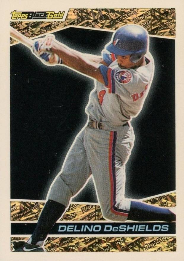 1993 Topps Black Gold Delino DeShields #5 Baseball Card