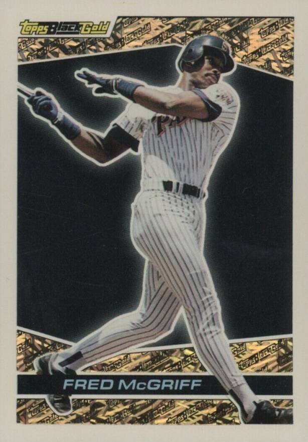 1993 Topps Black Gold Fred McGriff #13 Baseball Card