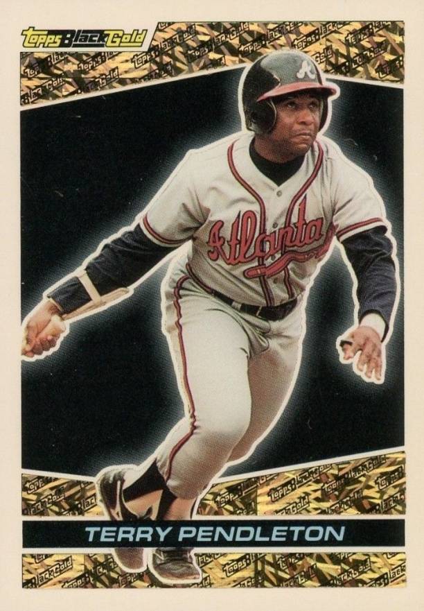 1993 Topps Black Gold Terry Pendleton #15 Baseball Card