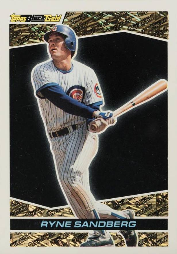 1993 Topps Black Gold Ryne Sandberg #17 Baseball Card