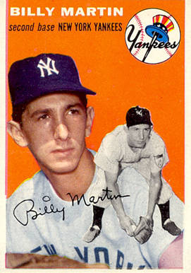 1954 Topps Billy Martin #13 Baseball Card