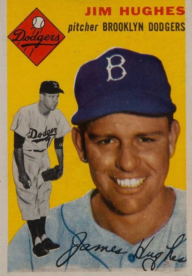 1954 Topps Jim Hughes #169 Baseball Card