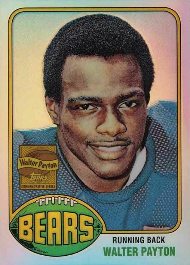 2001 Topps Chrome Payton Reprints 1976 Topps Reprint #WP1 Football Card