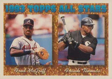 1994 Topps Fred McGriff/Frank Thomas #384 Baseball Card