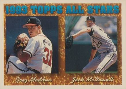 1994 Topps Greg Maddux/Jack McDowell #392 Baseball Card
