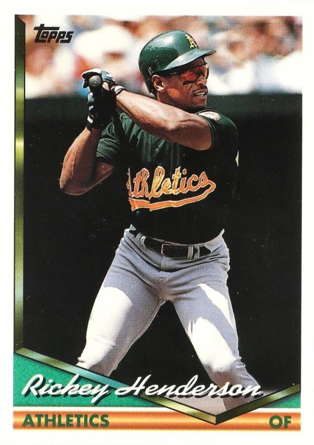 1994 Topps Traded Rickey Henderson #65T Baseball Card