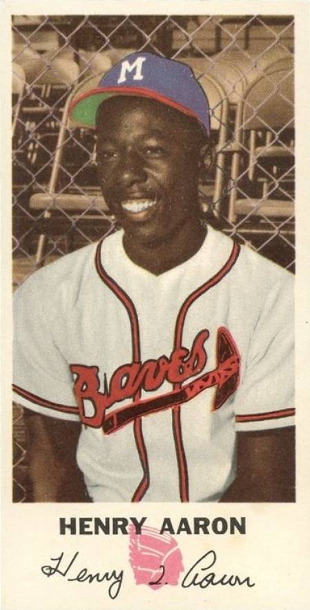 1954 Johnston Cookies Braves Henry Aaron #5 Baseball Card