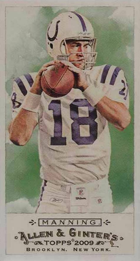 2009 Topps Target Exclusive Allen & Ginter Peyton Manning #AG3 Football Card