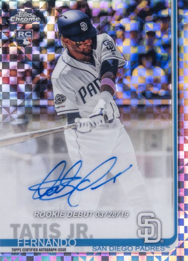 2019 Topps Chrome Update Rookie Debut Autograph Fernando Tatis Jr. #FT Baseball Card