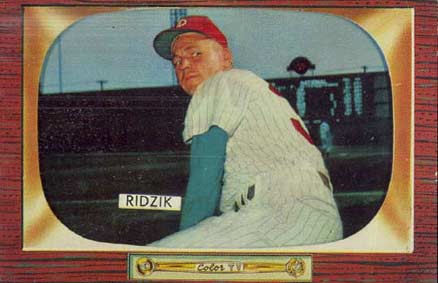 1955 Bowman Steve Ridzik #111 Baseball Card