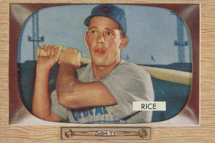 1955 Bowman Hal Rice #52 Baseball Card