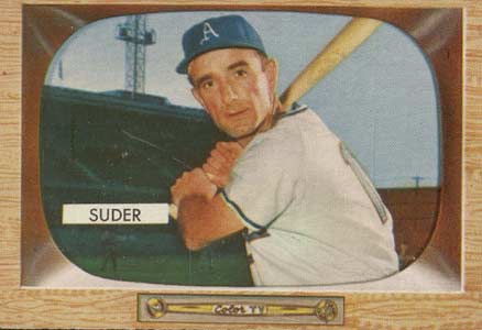 1955 Bowman Peter Suder #6 Baseball Card