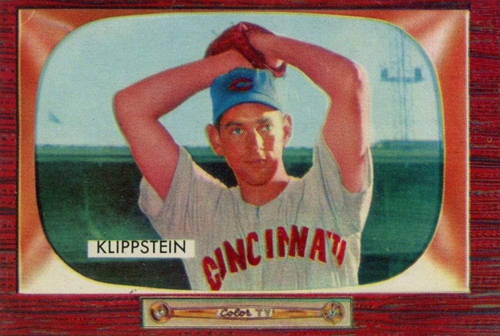 1955 Bowman Johnny Klippstein #152 Baseball Card