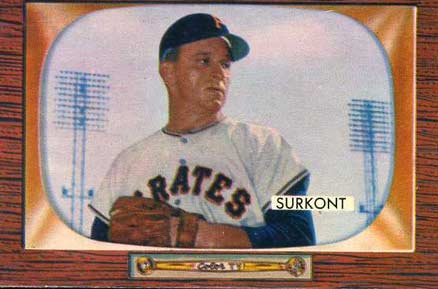 1955 Bowman Max Surkont #83 Baseball Card