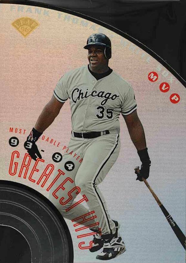 1996 Leaf Frank Thomas Greatest Hits Frank Thomas #8 Baseball Card