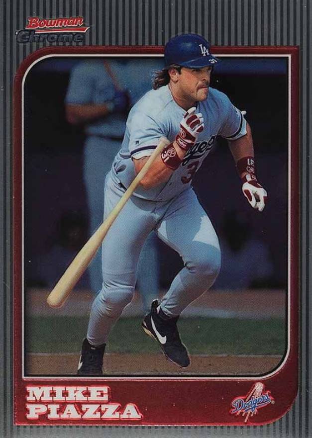 1997 Bowman Chrome Mike Piazza #85 Baseball Card