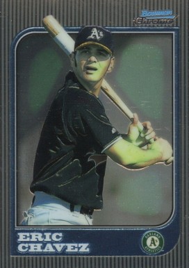 1997 Bowman Chrome Eric Chavez #192 Baseball Card