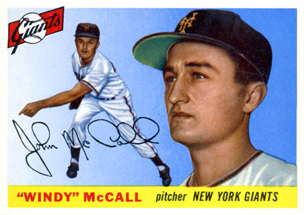 1955 Topps Windy McCall #42 Baseball Card