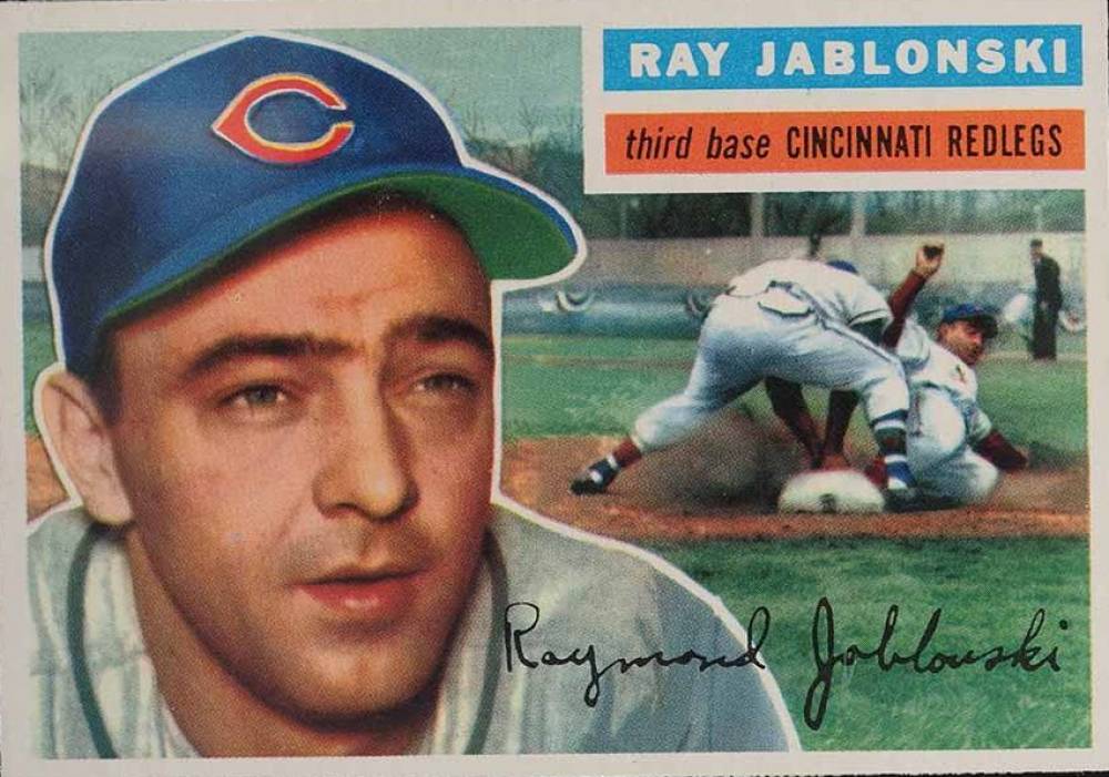 1956 Topps Ray Jablonski #86g Baseball Card