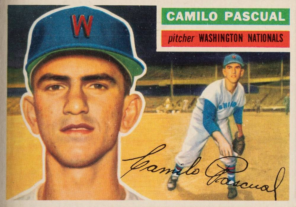 1956 Topps Camilo Pascual #98g Baseball Card