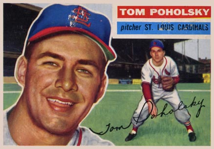 1956 Topps Tom Poholsky #196 Baseball Card