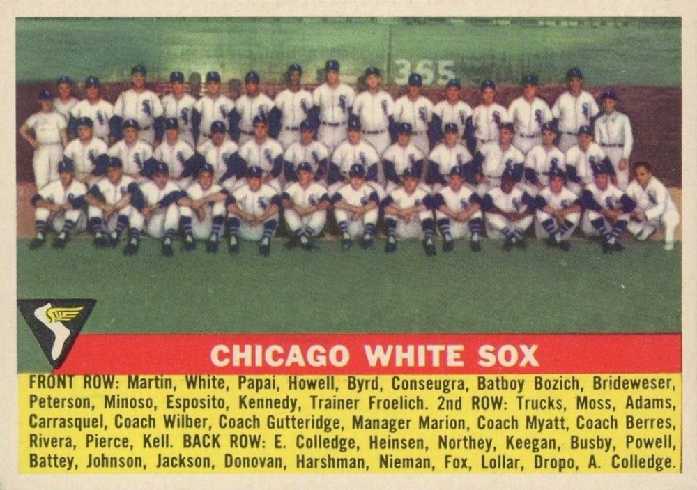 1956 Topps Chicago White Sox #188 Baseball Card