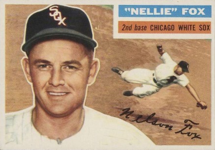 1956 Topps Nellie Fox #118w Baseball Card