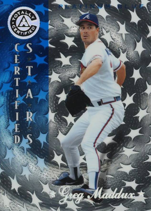 1997 Pinnacle Totally Certified Greg Maddux #143 Baseball Card