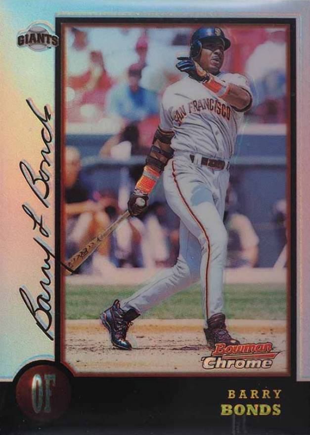 1998 Bowman Chrome Barry Bonds #225 Baseball Card
