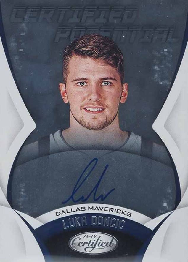 2018 Panini Certified Certified Potential Autographs Luka Doncic #CP-LD Basketball Card