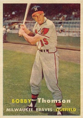 1957 Topps Bobby Thomson #262 Baseball Card