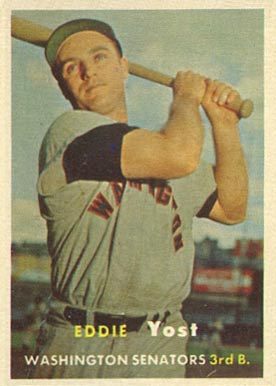 1957 Topps Eddie Yost #177 Baseball Card