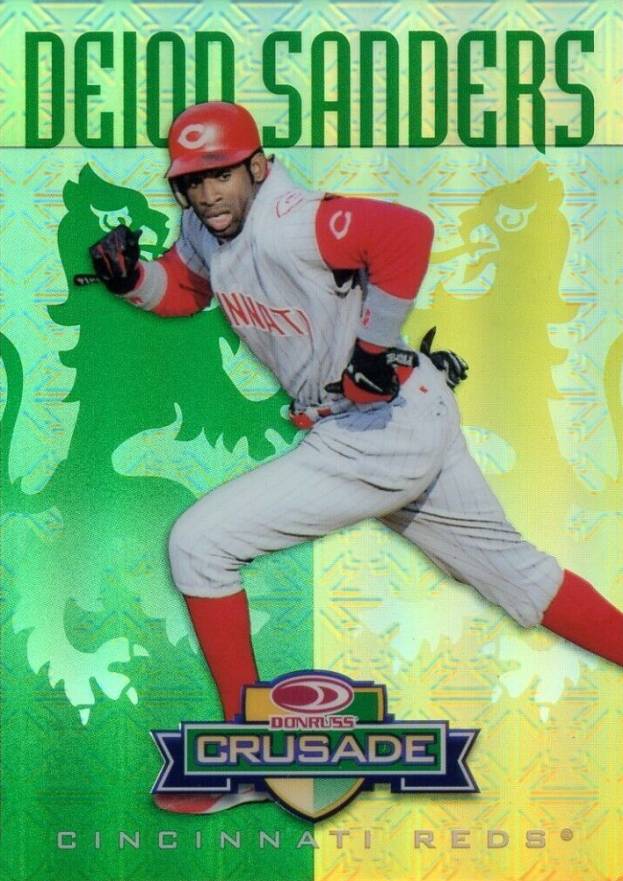 1998 Donruss Crusade Deion Sanders #65 Baseball Card