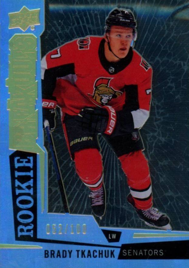 2018 Upper Deck Rookie Breakouts Brady Tkachuk #RB11 Hockey Card