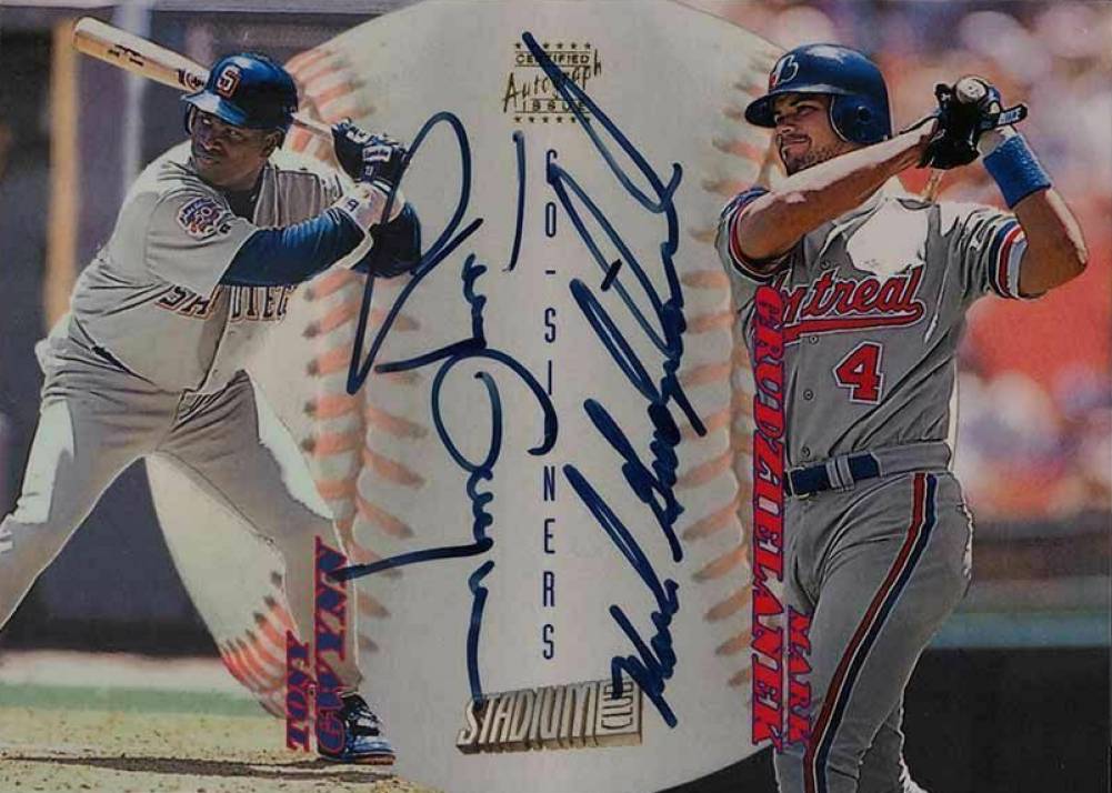 1998 Stadium Club CO-Signers Tony Gwynn/Mark Grudzielanek #CS14 Baseball Card